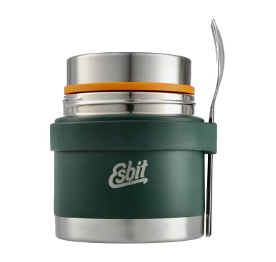 Termos Esbit Classic Food Jug 0.5 L Forest Green ze sztućcami