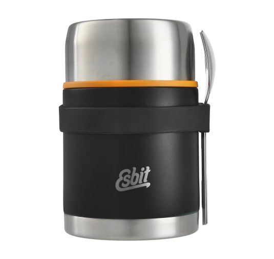 Termos Esbit Classic Food Jug 0.75L czarny – zestaw ze sztućcami | imag24.pl