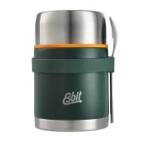 Termos obiadowy Esbit Classic Food Jug 0,75 l Forest Green z zestawem sztućców