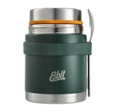 Termos obiadowy Esbit Classic Food Jug 0,75 l Forest Green z zestawem sztućców