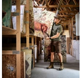 Spodenki Harkila Fjell Dark earth / shadow brown 54