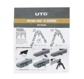 Dwójnóg Leapers Recon 360 TL 8-12" składany, obrotowy Dwójnóg Leapers Recon 360 TL 8-12" składany, obrotowy