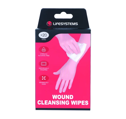 Lifesystems Cleansing Wipes 20 szt. - Chusteczki Oczyszczające do Ran