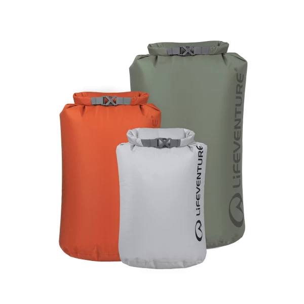 Lifeventure Stormlight Dry Bag Multipack - Zestaw 3 worków wodoodpornych (5L, 10L, 25L)