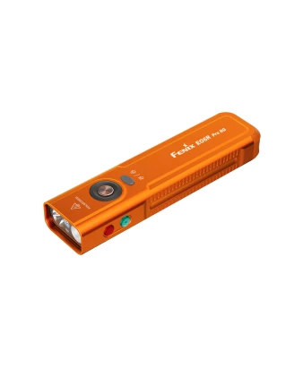 Fenix E06R PRO RG pomarańczowa 1600lm latarka LED z laserem