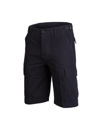 Bermudy Męskie Mil-Tec Ripstop Czarne M - Wytrzymałe Spodenki Outdoor