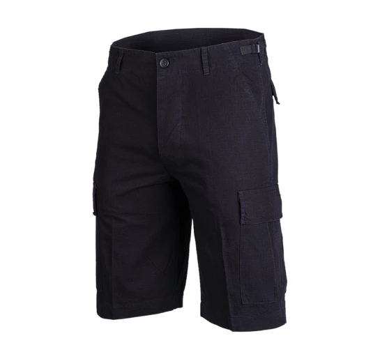 Bermudy męskie Mil-Tec Ripstop czarne – wytrzymałe spodenki outdoor