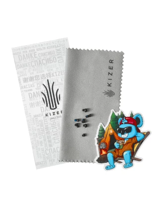 Nóż Kizer Coywolf Ki3685A1 - Damasceńska Stal, Tytan, EDC Outdoor