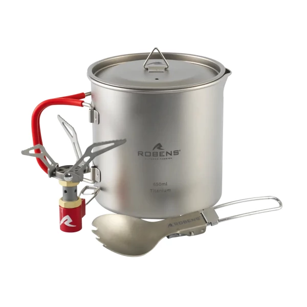 Robens Fire Wisp Solo Ultralight 650 ml - Tytanowy Zestaw do Gotowania