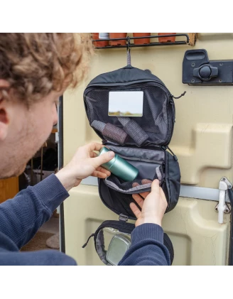 Kosmetyczka Lifeventure Folding Wash Bag Czarna - Turystyczna | imag24.pl