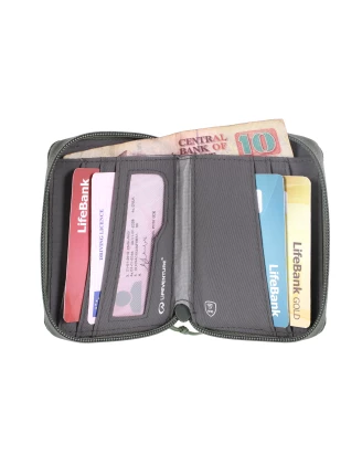 Portfel antykradzieżowy Lifeventure Recycled RFiD Bi-Fold Wallet - olive