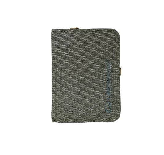 Portfel antykradzieżowy Lifeventure Recycled RFiD Card Wallet - olive