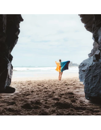Ręcznik turystyczny Lifeventure Recycled SoftFibre Trek Towel Giant - sun
