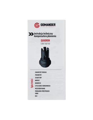 Tłumik płomienia Gomander Quadron S 9 M14X1