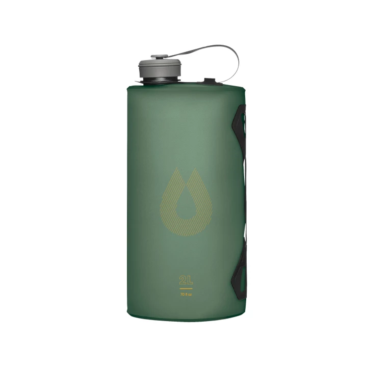 HydraPak Seeker Bottle 2L Sage Green – Składany Bukłak Wodny do Outdooru | imag24.pl