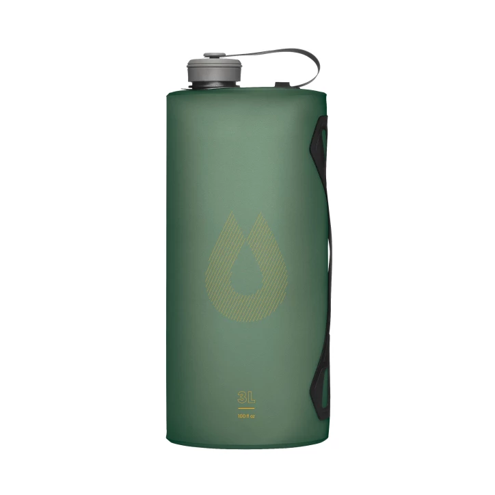 HydraPak Seeker Bottle 3L Sage Green - Składany Bukłak na Wodę