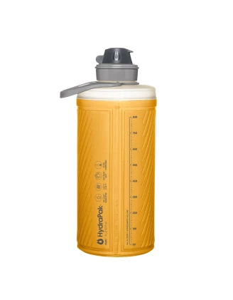 HydraPak Flux Bottle 1 L Golden Yellow - Składana Butelka Outdoor