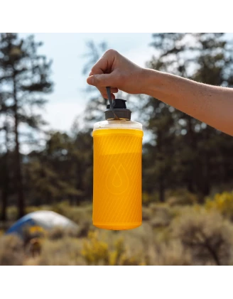 HydraPak Flux Bottle 1 L Golden Yellow - Składana Butelka Outdoor