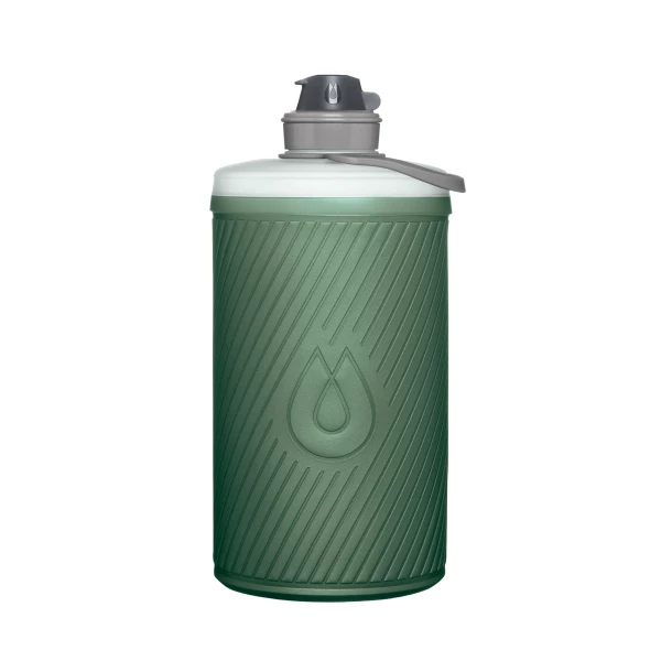 HydraPak Flux Bottle 1,5 L Sage Green - Składana Butelka Turystyczna