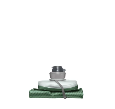 HydraPak Flux Bottle 1,5 L Sage Green - Składana Butelka Turystyczna