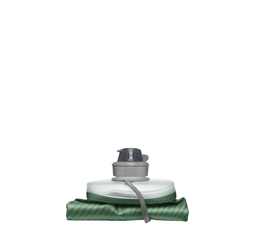 HydraPak Flux Bottle 1,5 L Sage Green - Składana Butelka Turystyczna