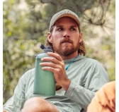 HydraPak Flux Bottle 1,5 L Sage Green - Składana Butelka Turystyczna