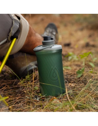 HydraPak Flux Bottle 1,5 L Sage Green - Składana Butelka Turystyczna | imag24.pl