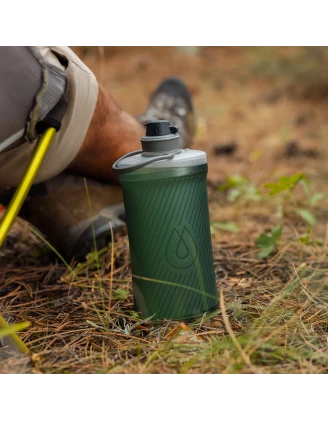 HydraPak Flux Bottle 750 ml Sage Green – Składana Butelka Turystyczna