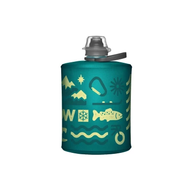 HydraPak Stow Bottle 500 ml Glacier Blue - składana butelka turystyczna | imag24.pl