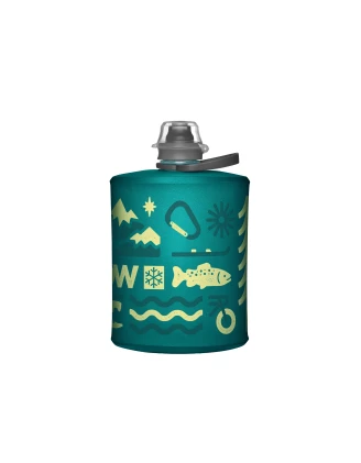 HydraPak Stow Bottle 500 ml Glacier Blue - składana butelka turystyczna | imag24.pl