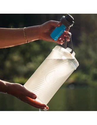 Butelka z filtrem HydraPak Flux+ Bottle 1,5 L - clear/hp blue