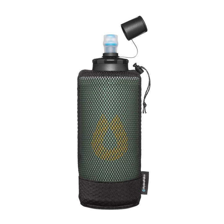 Miękka butelka HydraPak PackFlask Kit 500 ml w kieszonce - sage green