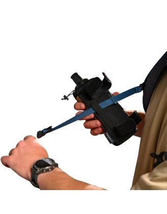 Miękka butelka HydraPak PackFlask Kit 500 ml w kieszonce - sage green