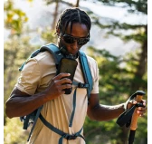 Miękka butelka HydraPak PackFlask Kit 500 ml w kieszonce - sage green