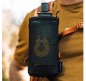 Miękka butelka HydraPak PackFlask Kit 500 ml w kieszonce - sage green