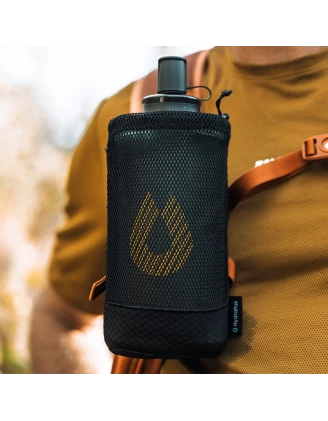 Miękka butelka HydraPak PackFlask Kit 500 ml w kieszonce - sage green