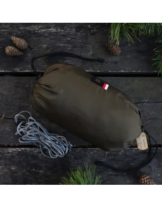 Hamak TigerWood Ważka V1 Long Double Zip z Moskitierą Khaki