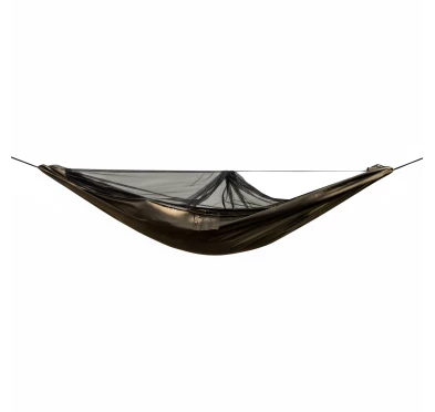 Hamak TigerWood Ważka V1 Long Pocket z Moskitierą Khaki | imag24.pl