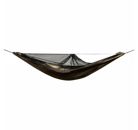 Hamak TigerWood Ważka V1 Long Pocket z Moskitierą Khaki | imag24.pl