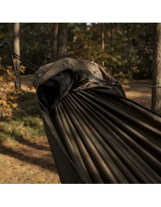 Hamak TigerWood Ważka V1 Long Pocket z Moskitierą Khaki | imag24.pl