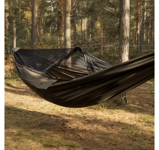 Hamak TigerWood Ważka V1 z Moskitierą Pocket Khaki