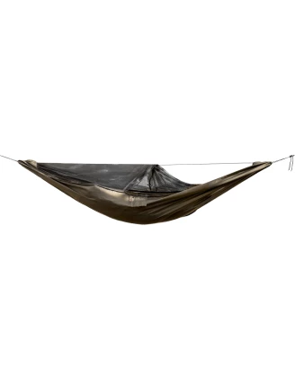 Hamak TigerWood Ważka V2 Long Pocket z Moskitierą Khaki - imag24.pl