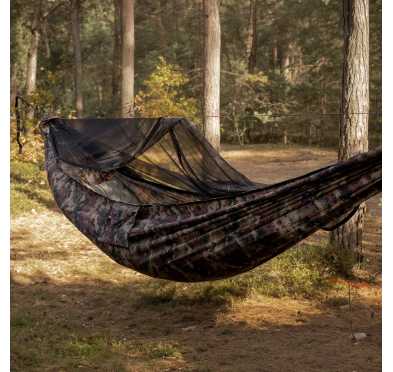 Hamak TigerWood Ważka V2 z Moskitierą Pocket Kamuflaż