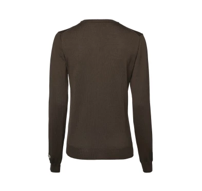 Sweter damski Chevalier Blaise V-Neck Leather Brown 38

