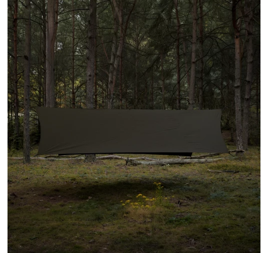 Tarp TigerWood T2 3x4, ciemny khaki/czarny