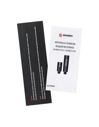 Tłumik Gomander Tactinox DT 9L PCC 9mm 1/2x36 Szary - Redukcja Hałasu i Odrzutu