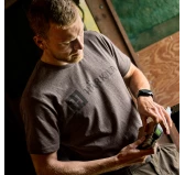 Harkila Identity Koszulka Męska Brązowa Melange 3XL