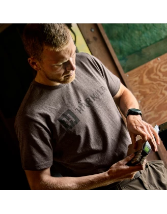 Koszulka Harkila Identity Brązowy melange 4XL | imag24.pl