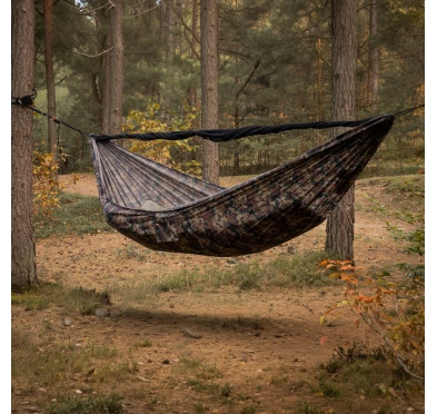 Hamak TigerWood Ważka V2 Long z Moskitierą Pocket Kamuflaż
