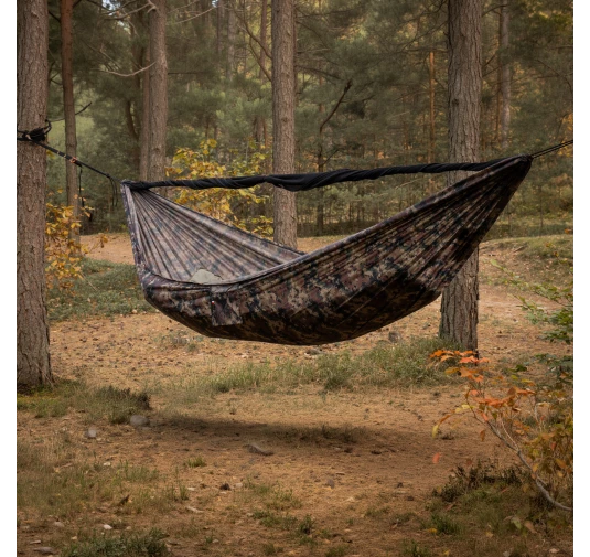 Hamak TigerWood Ważka V2 Long z Moskitierą Pocket Kamuflaż